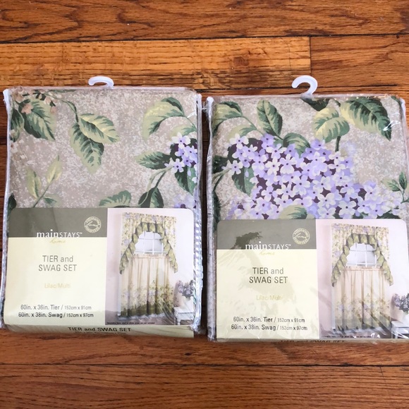 Other - Window Curtains (2 Sets) Floral